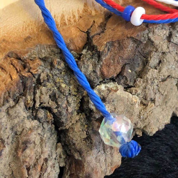 Patriotic Multicolor/Layers Handmade Bracelet - Picture 4 of 15